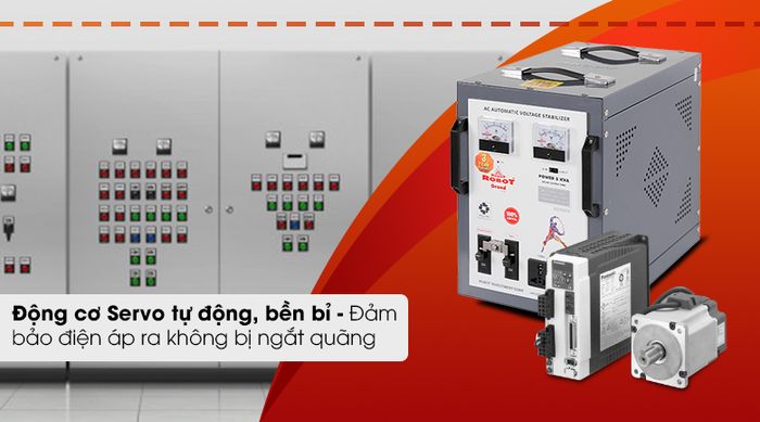 Ổn áp ROBOT 1 Pha 5KVA GR05K140 - Động cơ Servo