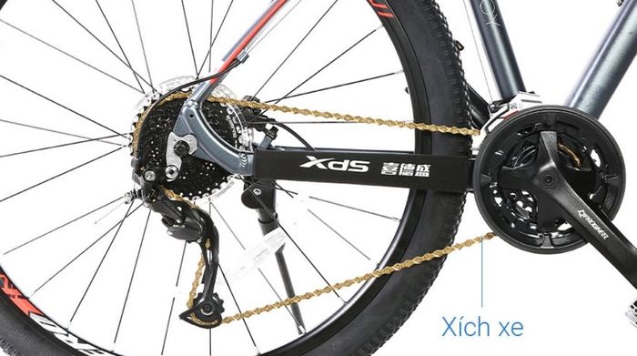Xe đạp địa hình MTB XDS Hero 380 27.5 inch Size M - Bộ truyền động