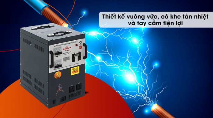 Ổn áp ROBOT 1 Pha 10KVA GR10K090-Thiết kế