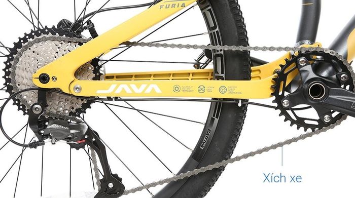 Xe đạp địa hình MTB Java 650B-FURIA-SUS-9S 27.5 inch Size M - Bộ truyền động