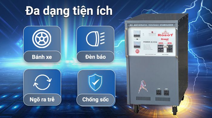 Ổn áp Robot 1 pha 25KVA 90