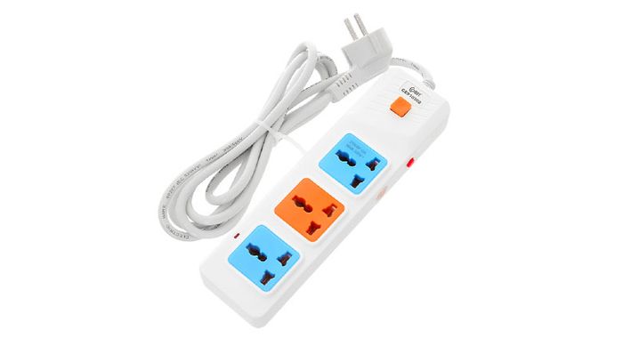 kiểu dáng cao cấp, nhiều màu sắc bắt mắt, tiện lợi - Ổ cắm điện 3 ổ cắm 3 chấu 2m Comet CES10302