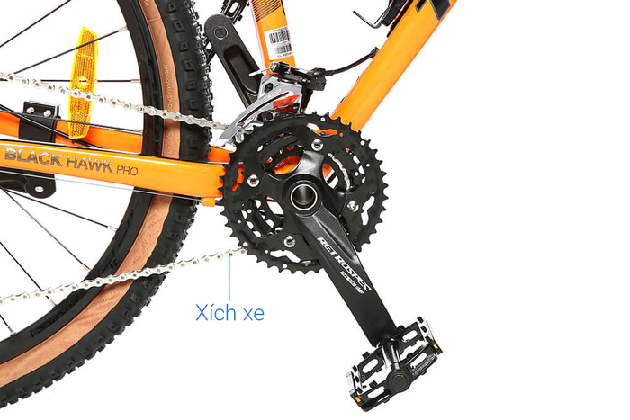 Lốp xe - Xe Đạp Địa Hình MTB Twitter Blackhawk Pro 27.5 inch Size S