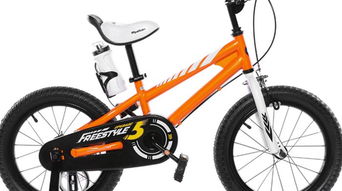 Xe đạp trẻ em RoyalBaby Freestyle RB16B-6 16 inch Cam có khung sườn thép chắc chắn