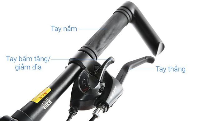 Xe đạp địa hình MTB Merida Warrior 300Ds 26 inch Size XS - Ghi đông ngang dễ điều hướng