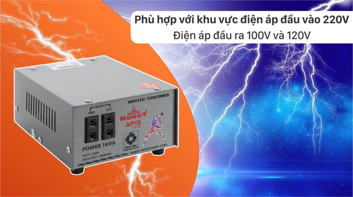 Biến thế Robot 1K - AP15 UT1P1000A - Đặc điểm dãy điện áp