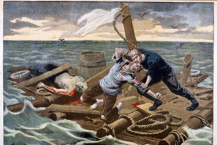 The new 'Raft of the Medusa', 1899. Artist: F Meaulle