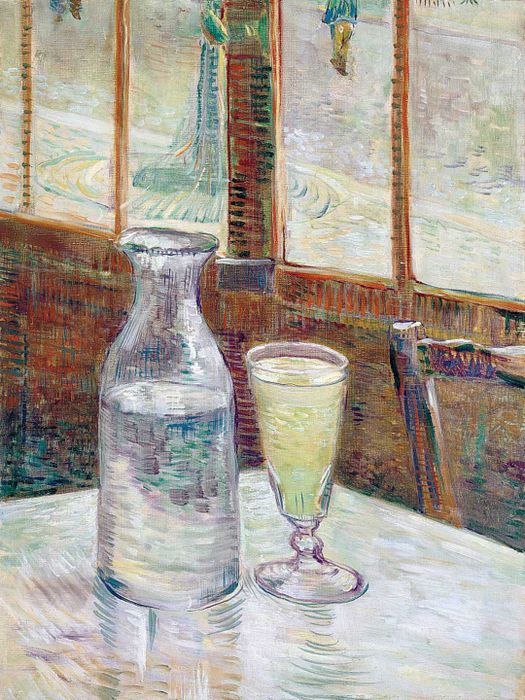 Café Table with Absinthe by Vincent van Gogh