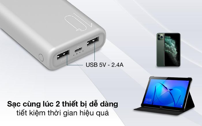 2 cổng ra USB - AVA+ PJ JP192