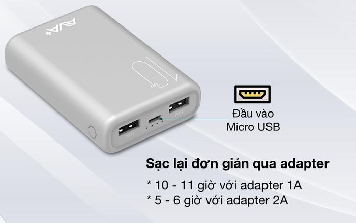 Sạc lại dễ dàng - AVA+ PJ JP192