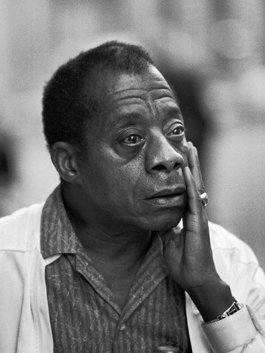 A portrait of the acclaimed writer James Baldwin.
