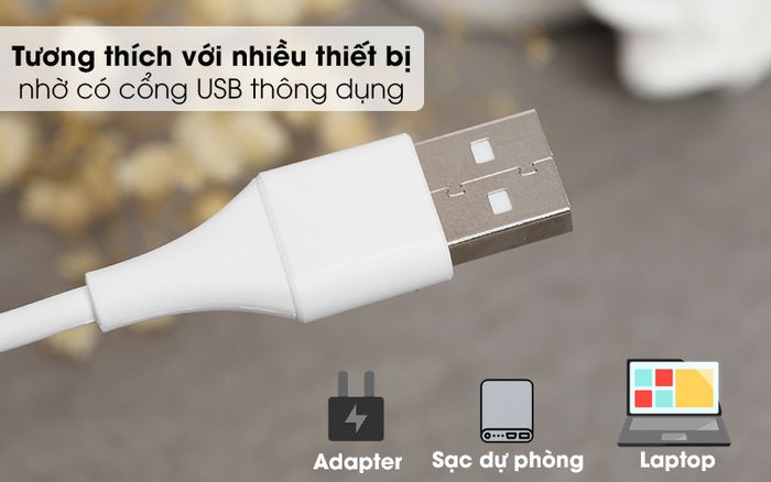 Cáp Type C 1m Xmobile TC27-1000 Trắng - Cổng USB