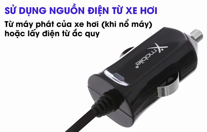 Sạc xe hơi Micro 2.4A 1m Xmobile DS195-WB
