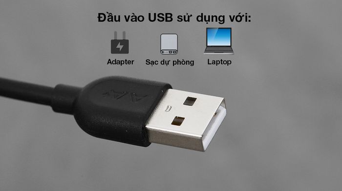 Cáp Type C AVA+ DR-T02 - Nguồn vào USB