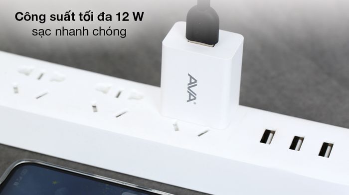Adapter Sạc AVA+ ASUC01 - Dòng sạc mạnh mẽ 12 W