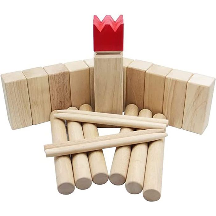 Kubb game components