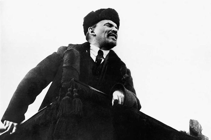 Lenin Speaking in Red Square, 1918