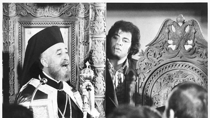 Archbishop Makarios is shown