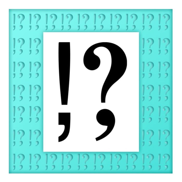 The exclamation comma and the question comma.