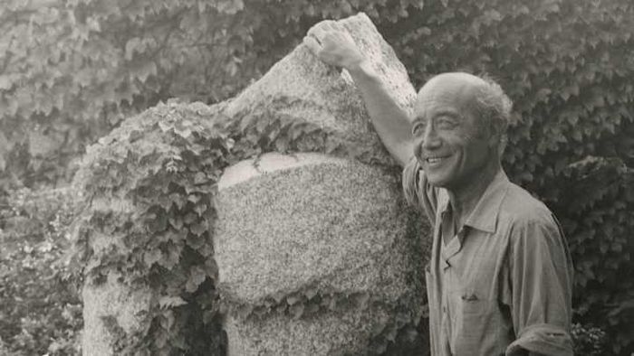 A glimpse of Isamu Noguchi at the Noguchi Garden Museum located in New York City.