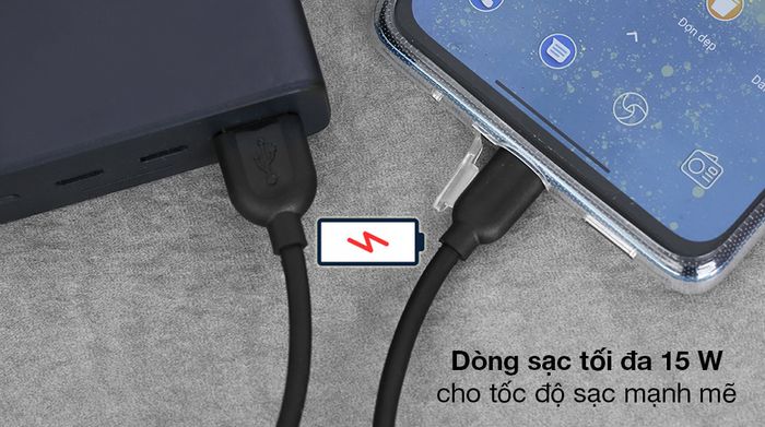 Cáp Type C AVA+ DR-T02 - Tiết kiệm thời gian với dòng sạc đến 15 W