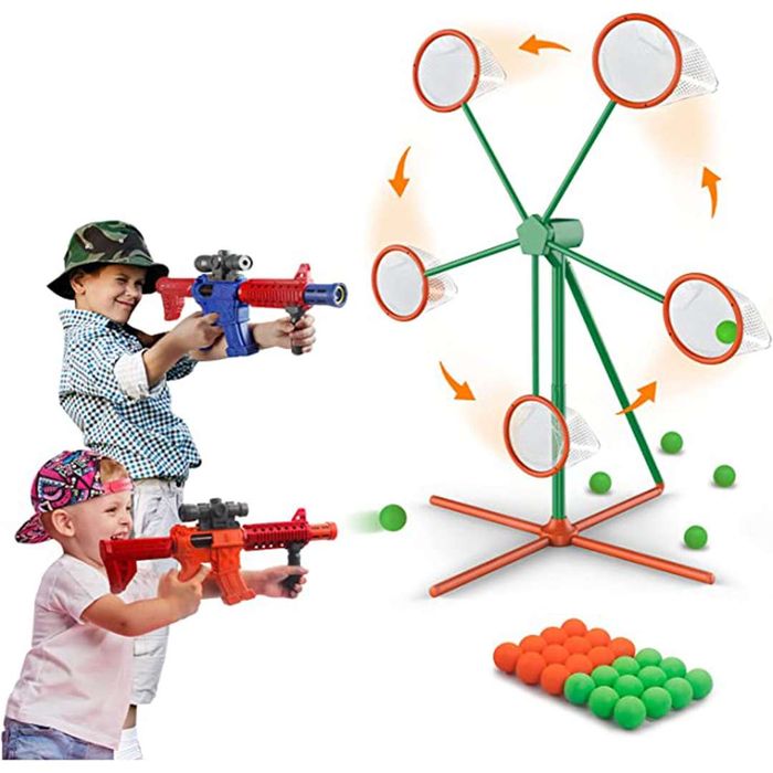 Rotating target shooting game