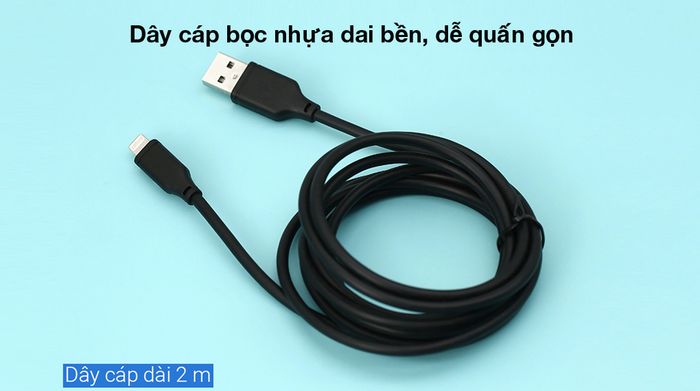 Thiết kế bền bỉ - Cáp Lightning 2 m AVA+ LJET-L21