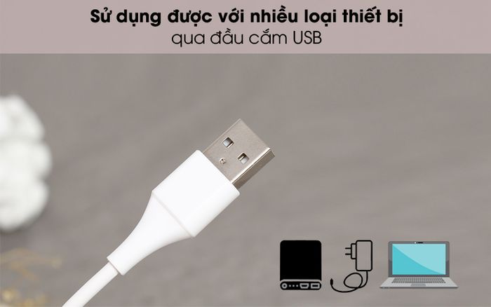Cổng USB - Cáp Lightning 1m Xmobile AL31-1000 Trắng