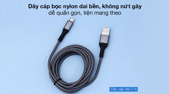 Cáp bọc sợi nylon - Cáp Micro 2 m Xmobile DR-M03