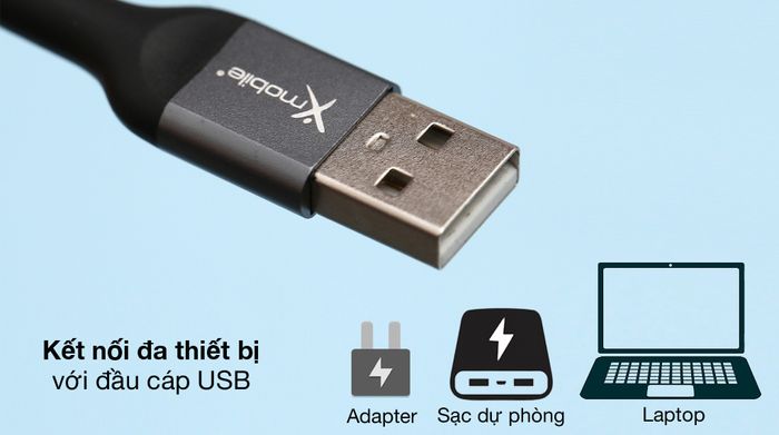 Đầu USB - Cáp Micro 2 m Xmobile DR-M03