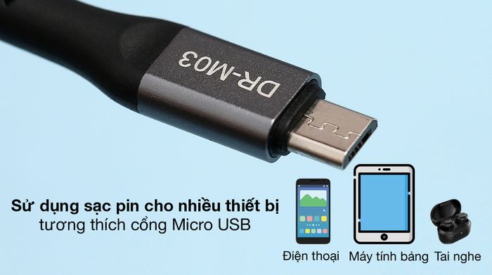 Đầu Micro - Cáp Micro 2 m Xmobile DR-M03