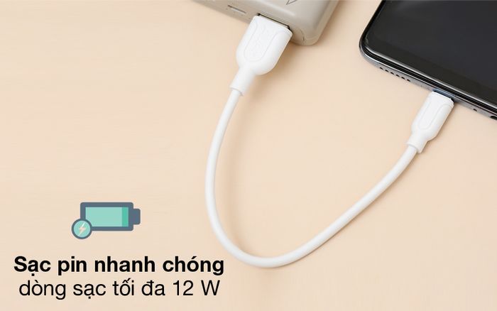Dùng sạc pin - Cáp Micro AVA+ MU200