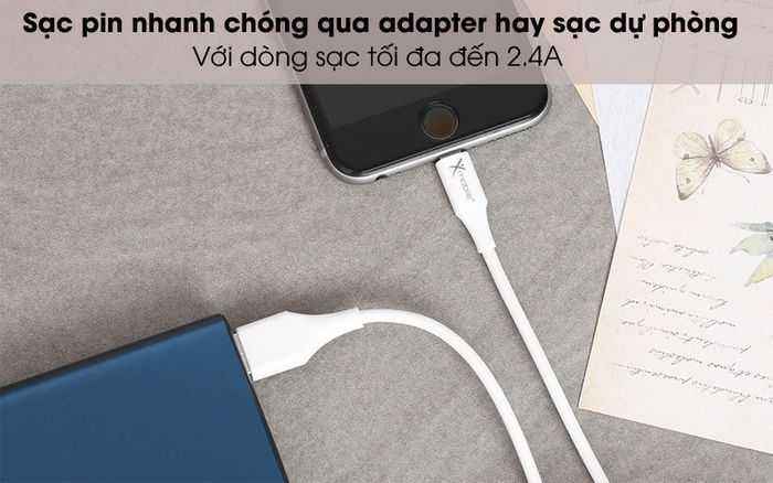 Sạc nhanh - Cáp Lightning 1m Xmobile AL31-1000 Trắng