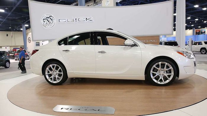 A 2014 Buick Regal displayed at the 2013 Miami International Auto Show.