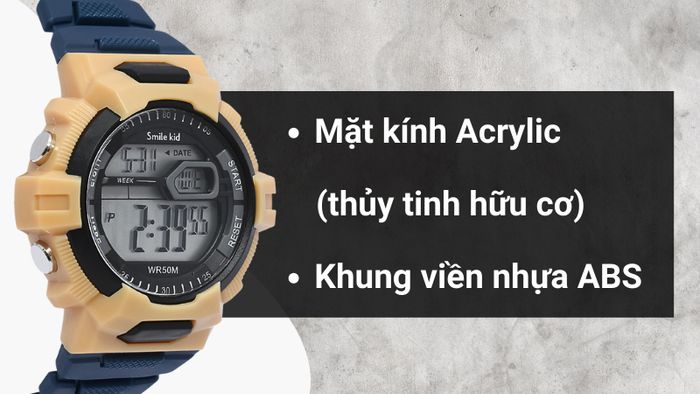 Chất liệu mặt kính và khung viền của mẫu đồng hồ