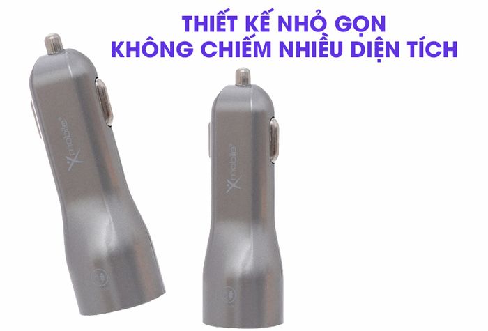 Sạc xe hơi Xmobile Dual USB TS-C063S Xám