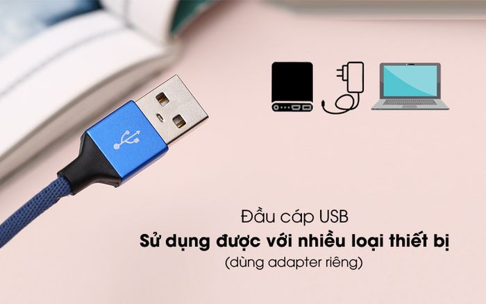 Đầu kết nối USB - Cáp Lightning 2m eValu LTL-04X