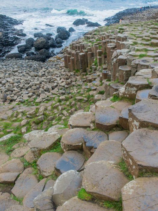 The impressive basalt columns of the Giant’s Causeway.