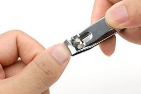 manicure displayed on a white backdrop