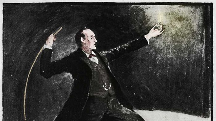 Sherlock Holmes is pictured
