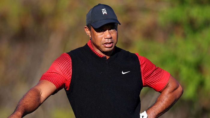 An image of Tiger Woods is shown