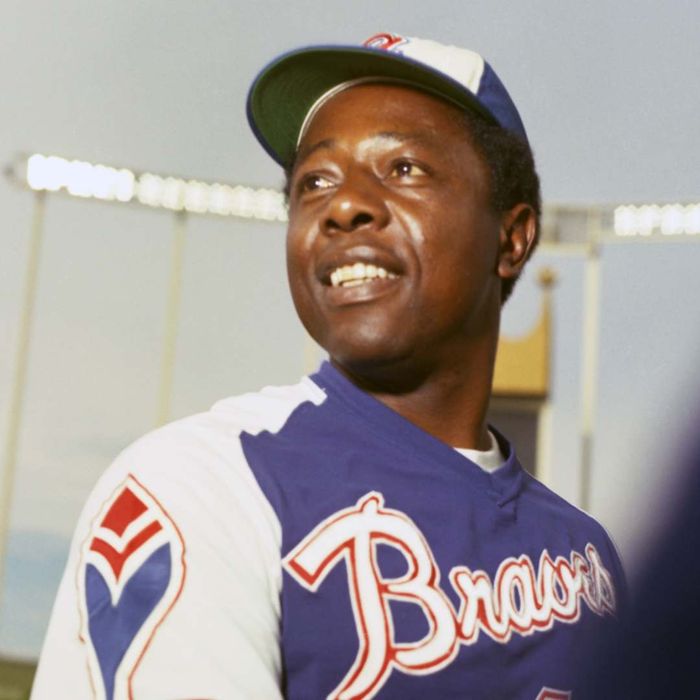Legendary baseball player Hank Aaron.