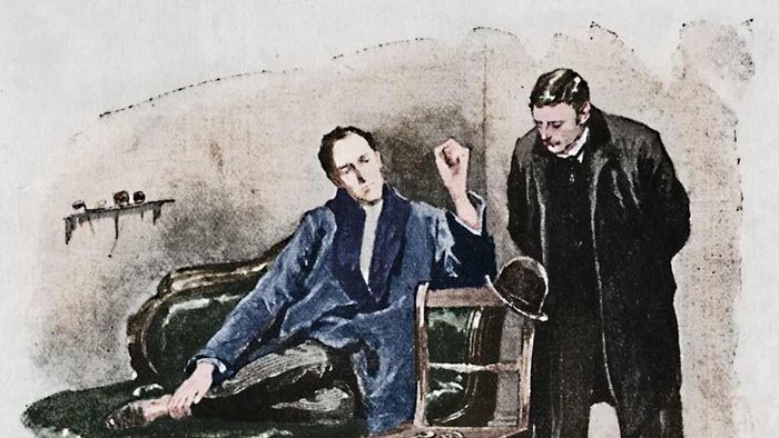 Sherlock Holmes is pictured