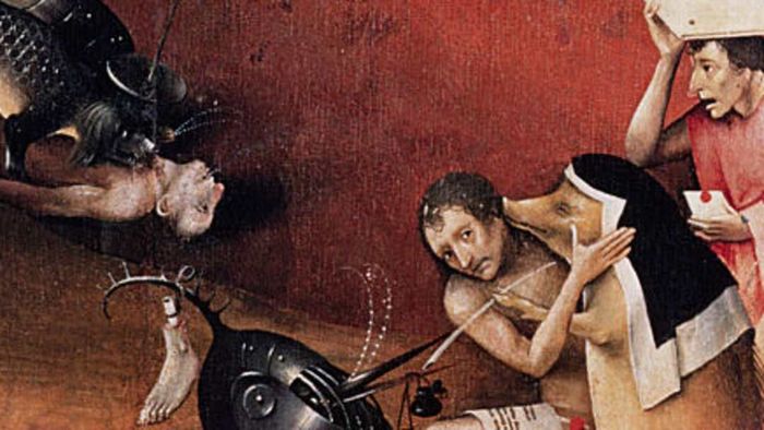 Detail of Hell (Right Panel) from The Garden of Earthly Delights by Hieronymus Bosch