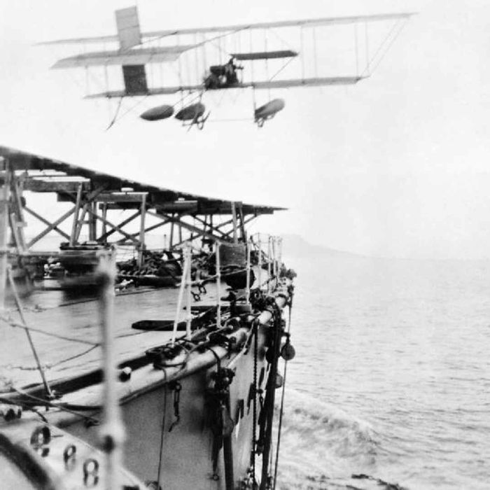 Commander Charles Rumney Samson flew an aircraft from the HMS 'Hibernia.'