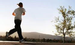 woman jogging