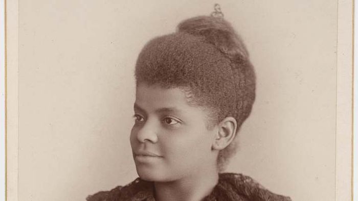 A photograph of Ida B. Wells taken around 1893.