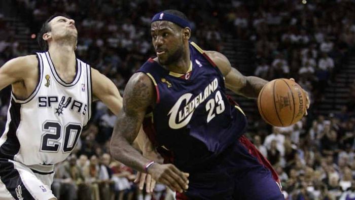 LeBron James is pictured