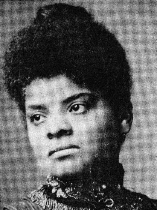 A portrait of Ida B. Wells, a renowned journalist and suffragist.