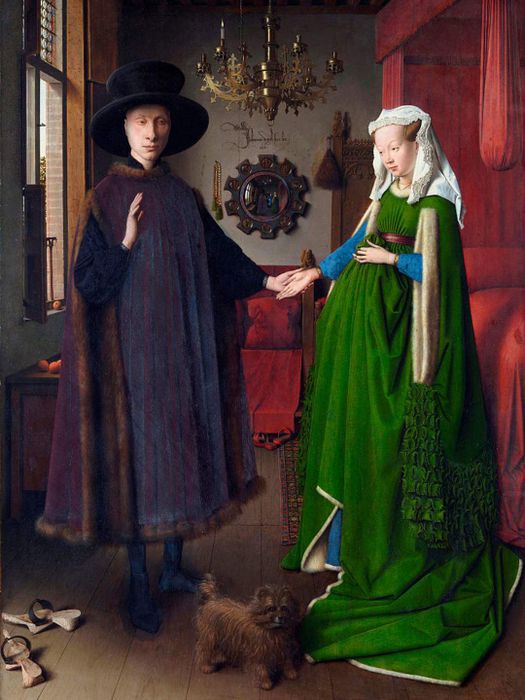 Giovanni Arnolfini and His Bride (The Arnolfini Marriage) by Jan Van Eyck